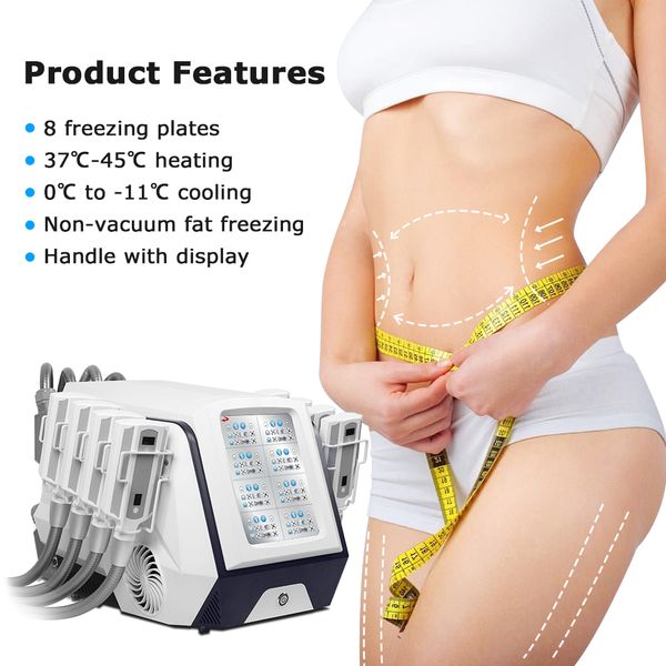 

2022 cryo therapy machine 8 handles cryo slimming machine fat ing machine