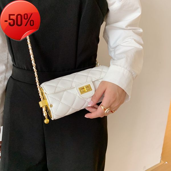 

fashion luxury designerfamily c xiaoxiangfeng lingge chain women's 2022 winter new same single shoulder messenger bag