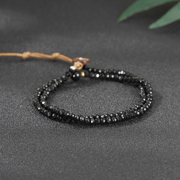 

black cut glass simple style fashion jewelry fine chain trend, Golden;silver