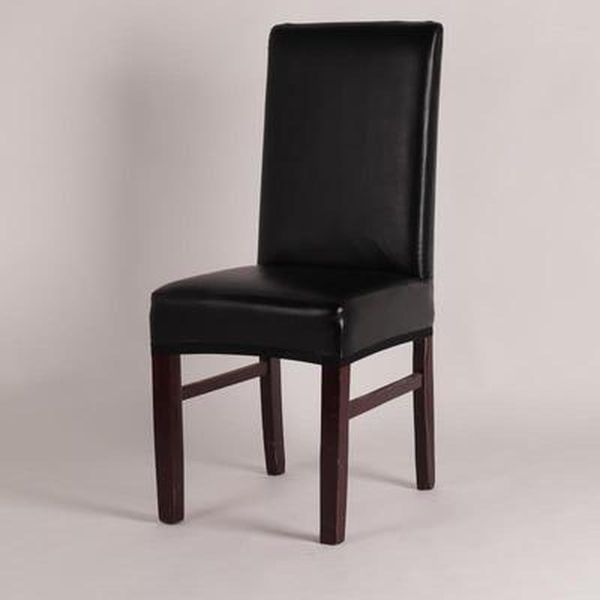 Stuhlhussen 1 / 2PCS Pu-Leder Home Cover El Package Hocker Einteiliger elastischer Sitz Wasserdichter und ölbeständiger Stuhl
