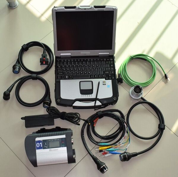 

auto car truck diagnosis tool plus lapcf30 installed v2022.03 mb star sd c4 connect ssd for mb star c4 xetry/das/epc/ wis software