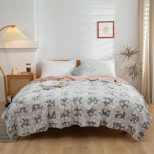 Одеяла Двойная плюшевая ткань для отдыха одеяло или диван-шаль дома на открытом воздухе осенью и зимой