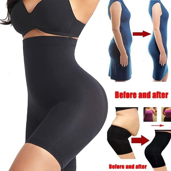 

body shaper women waist trainer butt lifter slimming underwear shapewear lady weight loss high tummy control pant briefs, Black;white