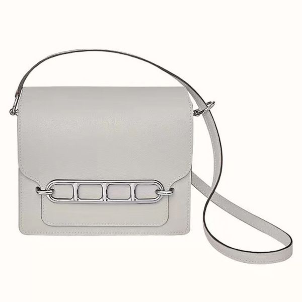 

mini pearl grey bag designer classic h brand luxury bag genuine leather fashion