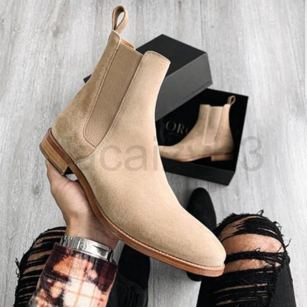 

boots designer men's shoes leisure chelsea business taobao hc045, Black