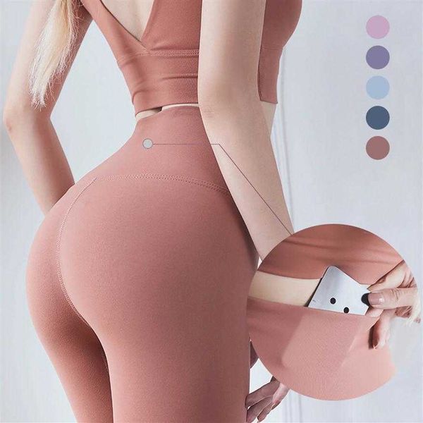 

l-32 solid color yoga leggings high waist yoga pants peaches hip belly lifting running exercise tight fitness women leggings2413, White;red
