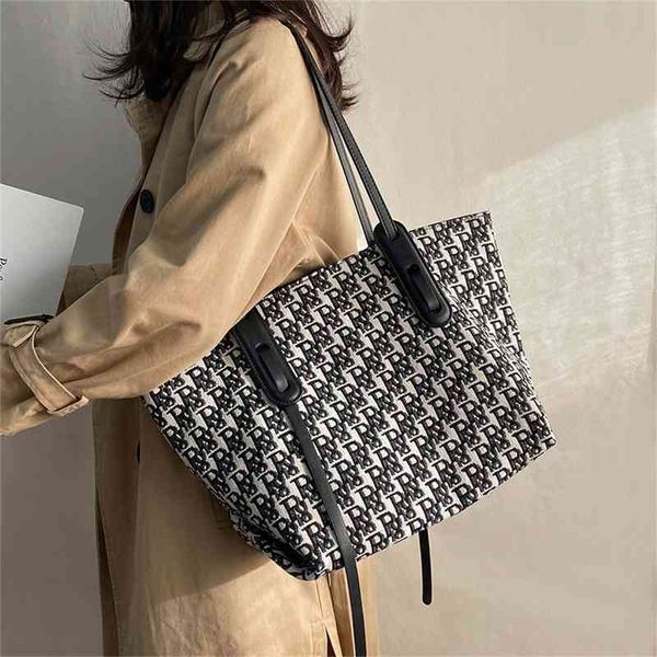 

bags bag 2022 new handbag printed canvas tote women's large capacity shoulder purse