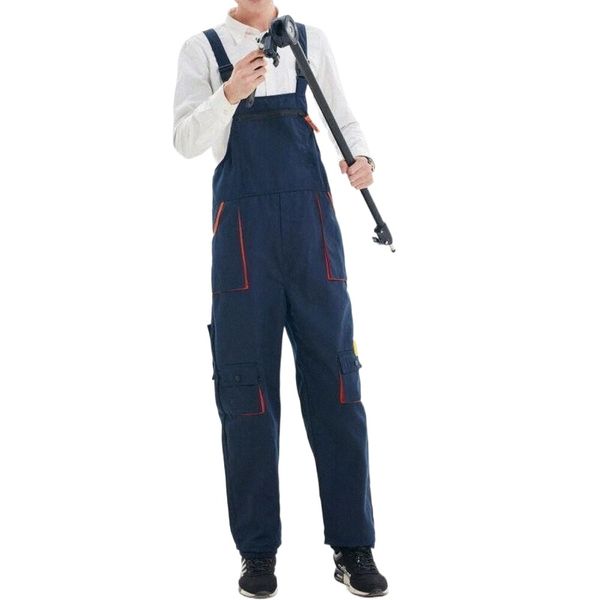 

men's pants 5 colors men women casual loose jumpsuits rompers overalls suspenders dungarees trousers outfits plus size -4xl e9n2#, Black