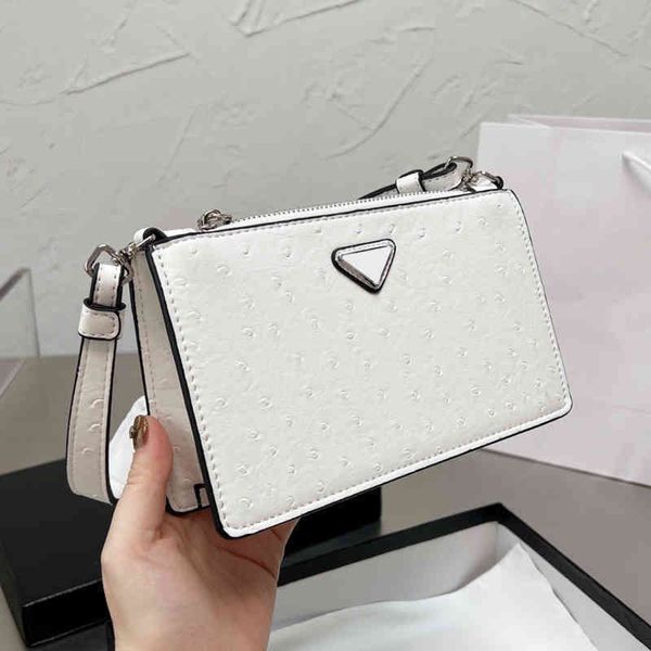 

shoulder bags pbag triangle evening bag women cool envelope bag leather handbag designer crossbody clutch female purses 220510