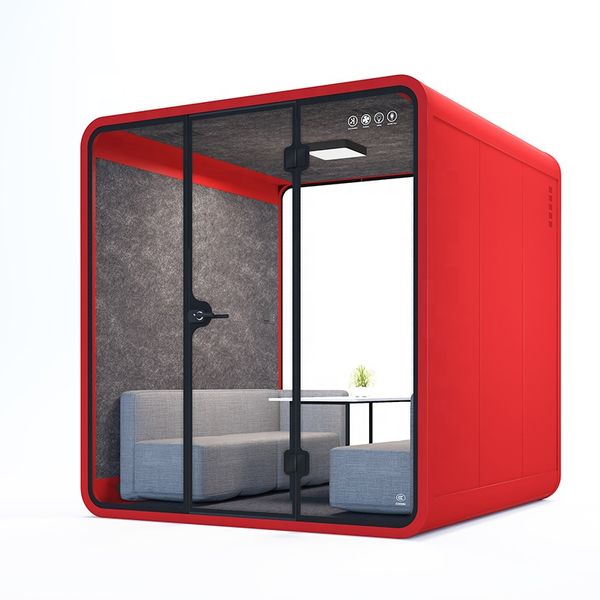 

privacy phone pod studio mic vocal isolation pink british london telephone sleeping office sound proof outdoor recording booth