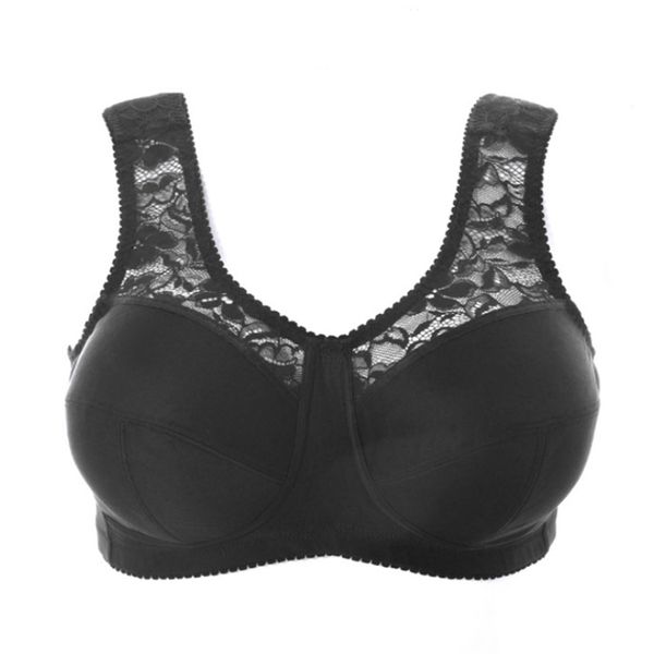 Reggiseno Minimizer da donna senza fodera in pizzo a copertura totale senza coppe morbide non imbottite taglie forti 36 38 40 42 44 48 50 52 54 BCDEFGH 220519