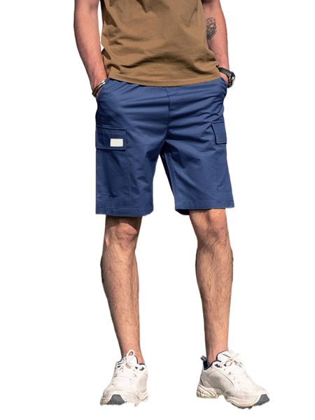

men flap pocket cargo shorts g7en#, White;black