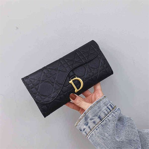 

60% off factory online sale long wallet korean fashion versatile foldable multi card wallet personality trend mother women's hand bag i, Red;black