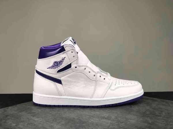 

jumpman flying man 1s basketball shoes retro se white purple pollne antiskid shock-absorbing broken flower size36-47 athletic outdoor sports, Black