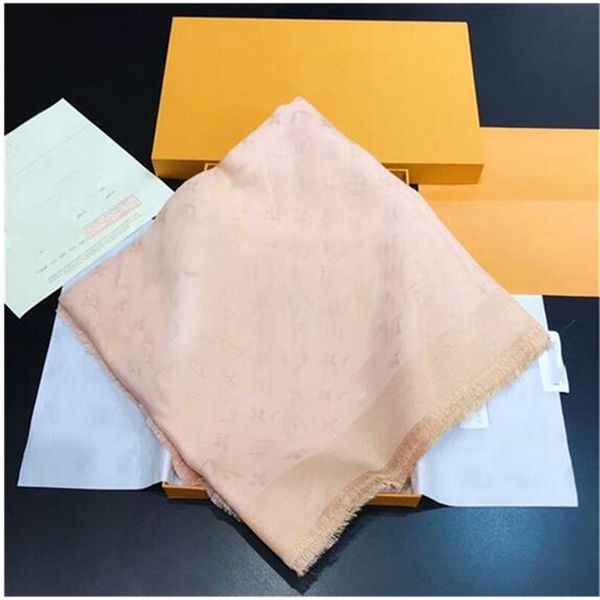 Winter-Luxusmarkenschal Unisex-Kaschmirwolle mit Goldfadenschals klassischer Briefwickel Unisex-Kaschmirschal für Damen und Jungen Lame-Schals ohne Box