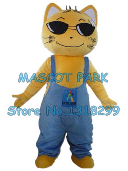 Maskottchen-Puppenkostüm, gelbe Katze, Maskottchenkostüm, benutzerdefinierte Zeichentrickfigur, Cosplay-Karnevalskostüm für Erwachsene, 3174