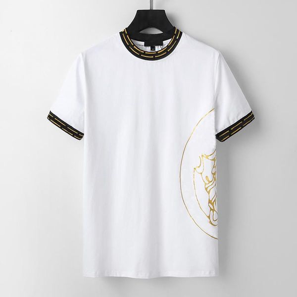 

2022 designer mens t shirts figure pattern snake goddess soft cotton short sleeves t-shirts embroidery anti wrinkle fashion casual men', Black;brown