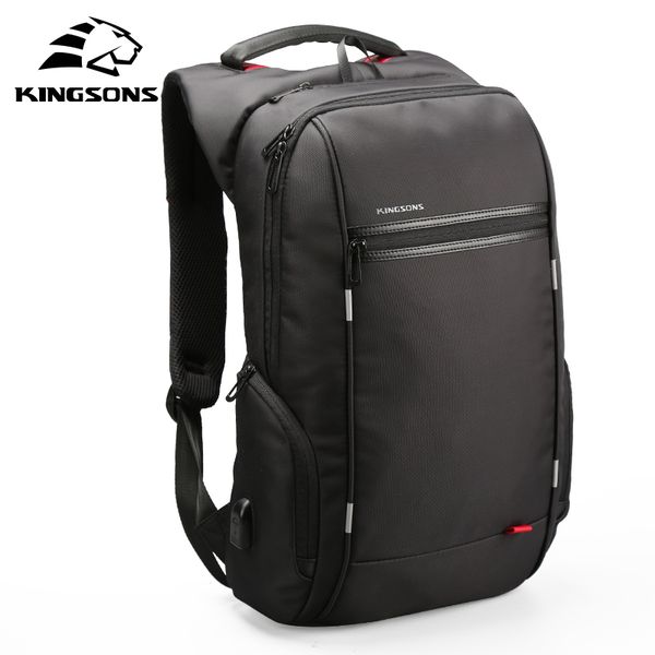 

kingsons 13'' 15'' 17'' usb charging lapbackpack for computer bag women notebook pack waterproof anti-theft sc