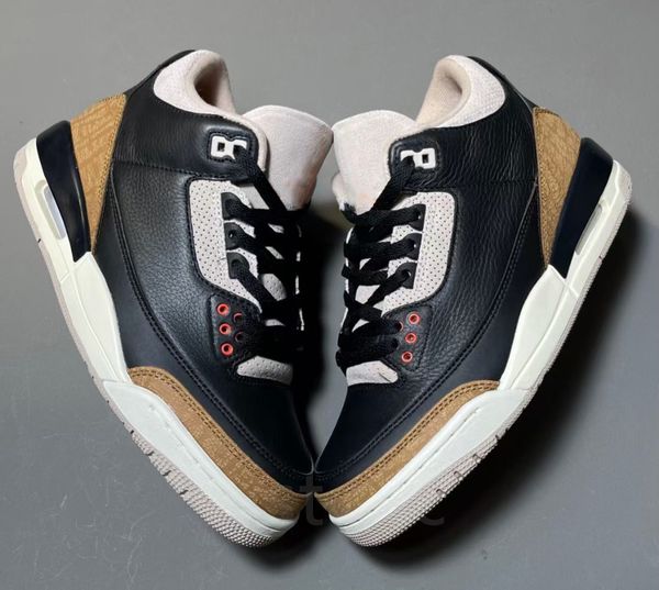 

2022 release authentic 3 desert elephant shoes black rush orange fossil stone-sail 3s men outdoor sneakers with original box size 7-13