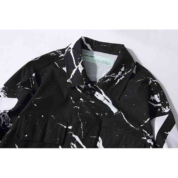 

off et pilot fashion loose ow men's and women's coat, Black