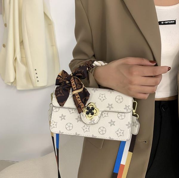 

handbag trendy fashion all-match one-shoulder messenger square bag high-end printing retro bags