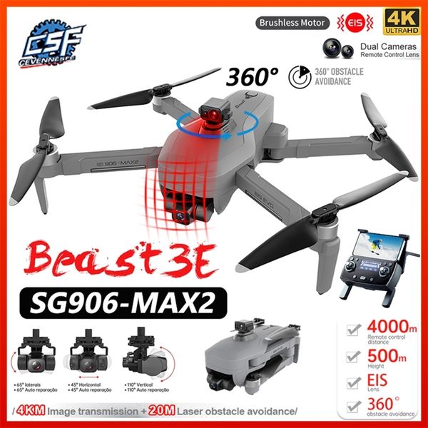 

sg906 max2/sg906 max drone 4k professional hd camera laser obstacle avoidance 3-axis gimbal 5g wifi dron fpv rc quadcopter 220512