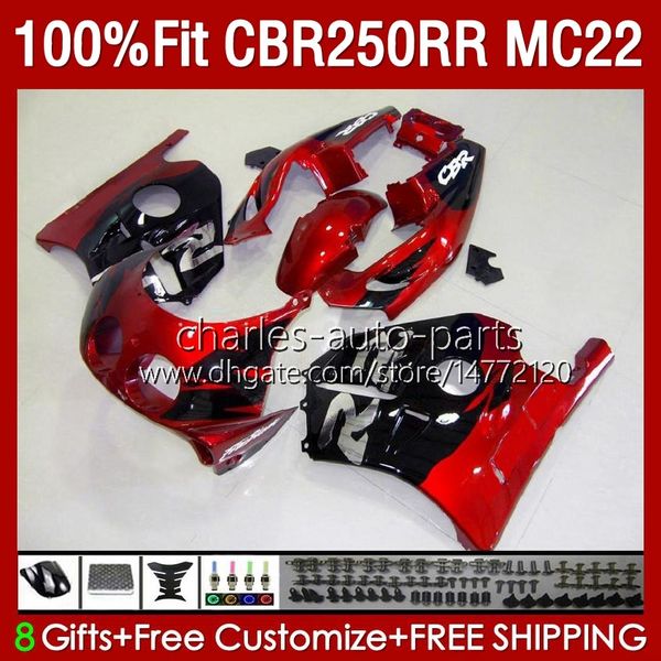 Einspritzkörper für HONDA CBR 250RR 250 RR CC CBR250RR 90 91 92 93 94 95 96 97 98 99 Metall Rot 131No.31 250CC MC22 CBR250 RR 1990 1991 1992 1995 1996 1997 1998 1999 Verkleidung