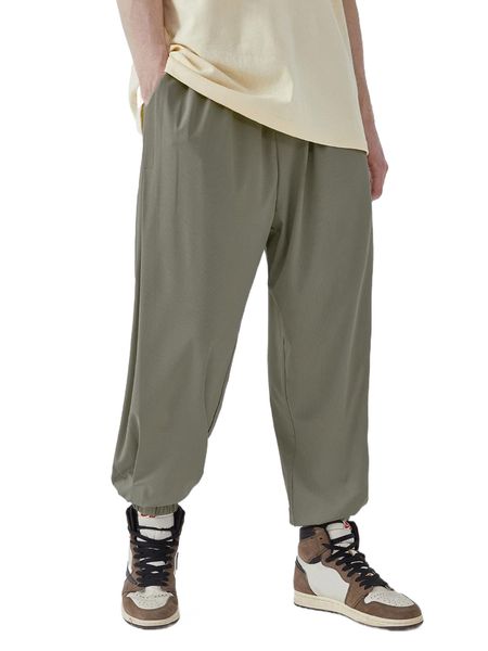 

men slant pocket tape detail pants t4dp#, Black