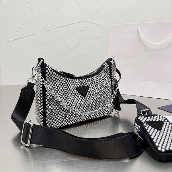 

evening bags shoulder bag designer women handbag luxury diamond hobo tote fashion womens crossbody bags purses y0619