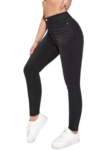 

slant pocket skinny jeans i0cl#, Blue