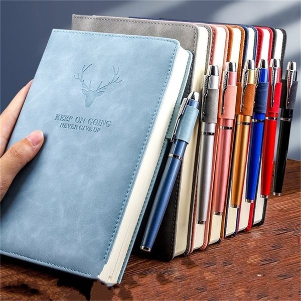 360 páginas Super Espesso A5 Jornal Notebook Diário Business Business Work Caderno Simples Grosso Escritório Escritório Diário School School 220401