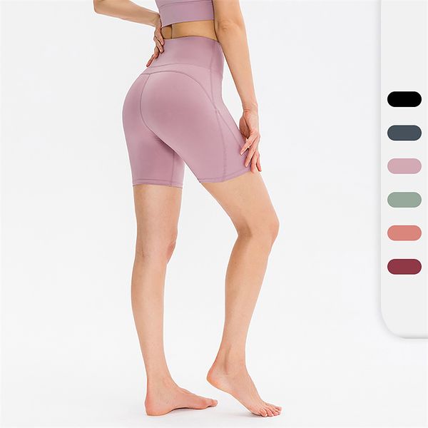 lu-12420 Pantaloncini da donna Yoga Sculpting Stretch Tight Training Pantaloni sportivi Quick Dry Pantaloni sportivi da corsa modellanti a vita alta Si prega di controllare la tabella delle taglie per acquistare