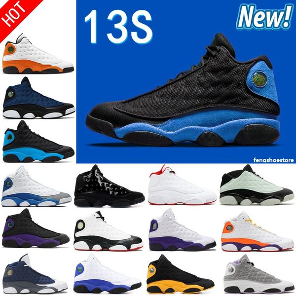 High Jumpman 13 13s Scarpe da basket da uomo Hyper Royal French Blue Linen Island Green Obsidian Bred Midnight Navy Black Cat Del Sol Barons Gym Flint Trainers Sneakers