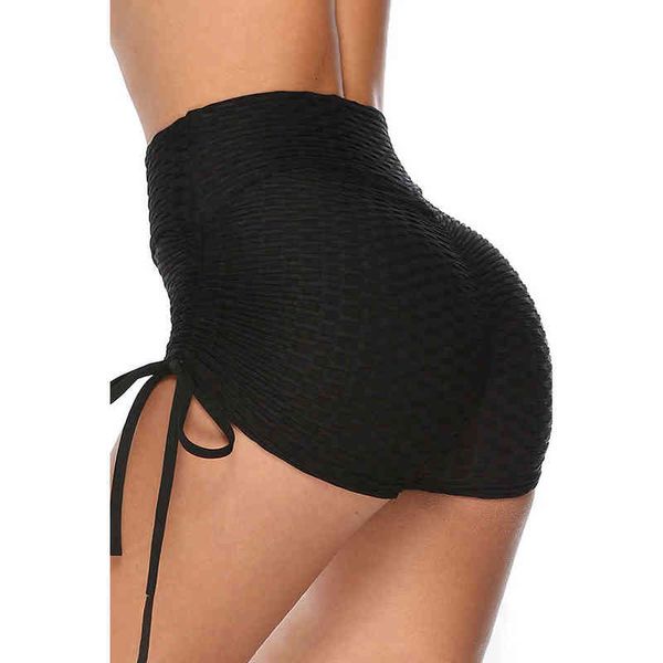 

designer swimwear bikini summer sports tight fitn short's red peach hip lifting abdominal running high waist yoga short's net, White;black