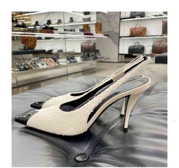 

sandals europe and the united states metal pointed women's high heels co7p, Black