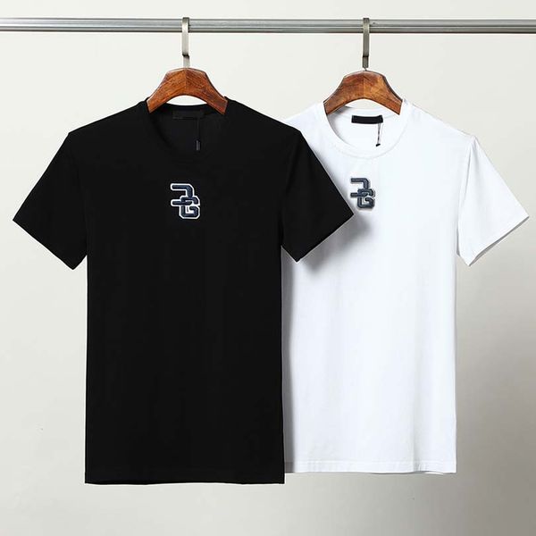 

summer mens women designers embroidery t shirts loose tees fashion man s casual shirt clothing street tshirts d#g041, White;black