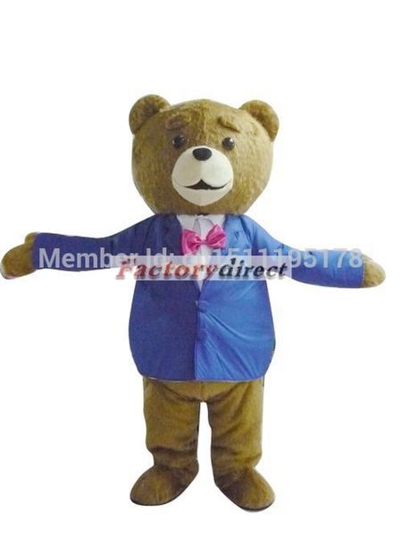 

mascot doll costume ted the movie mascot costume animal size, Red;yellow