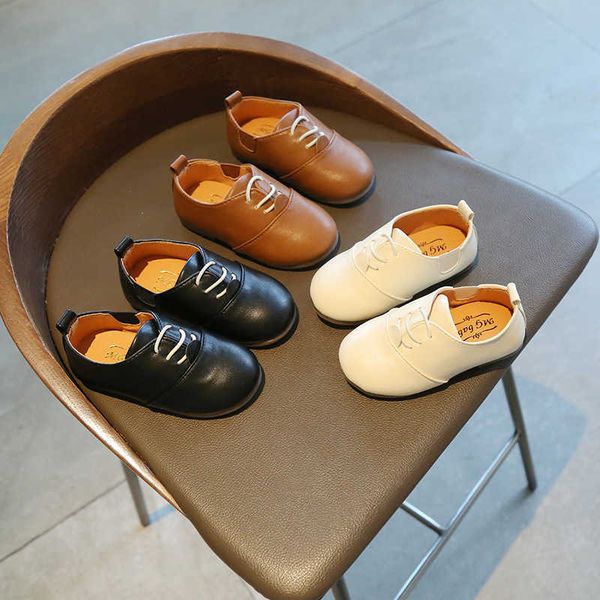 

elling spring autumn children's peas and girls pu leather baby toddler casual kids shoes boys designer classic luxury, Black