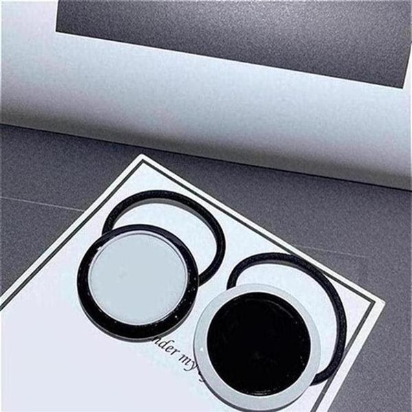 

fashion black and white acrylic round rubber band hair ring head rope hairpin popular headwear jewelry in european and american co201e, Pink