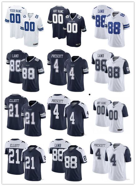 

men women youth dallas''cowboys''jersey 56 tyler smith 4 dak prescott 9 jaylon smith 8 troy aikman 88 ceedee lamb footba, Black;red