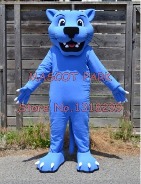 

mascot doll costume mascot blue panther mascot costume size customizable leopard theme anime costumes carnival fancy dress kits, Red;yellow