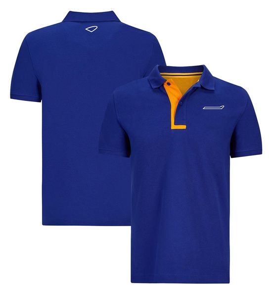 Camiseta F1 Team lapela Camiseta POLO de manga curta Fórmula 1 mesmo traje de corrida pode ser personalizado