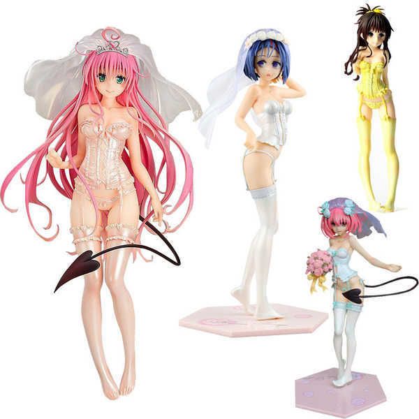 

huiya01 momo lala yuuki mikan sairenji underwear wedding to love-ru darkness doll pvc action figure japanese anime toys model collection q07