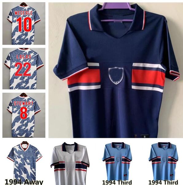 

1994 1995 lalas retro soccer jerseys united states harkes ramos wegerle balboa 22 reyna jones 1995 away camiseta classic football shirts kit, Black;yellow