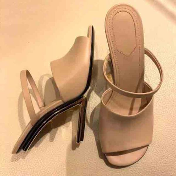 

women dress pumps wedge sandals first black nude leather high-heeled sandals luxury design high heels gold-tone sculpted heel