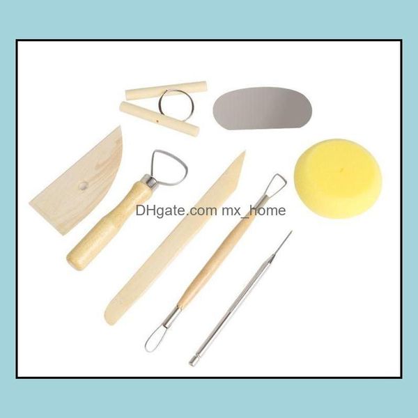 DIY Y Tool 8pcs/SET CREAL CERAMICS LOWEND ИНСТРУМЕНТЫ - Губка из нержавеющей стали для домашних рук.