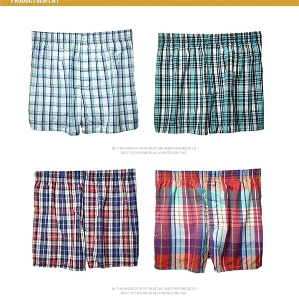 4 pcs calcinha masculina algodão homens underwear boxers respirável homem boxer maciço cueca confortável marca shorts homens underwear 365 220401