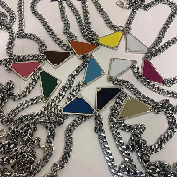 

designer silver necklaces for women jewelry mens triangle necklace luxury l251a