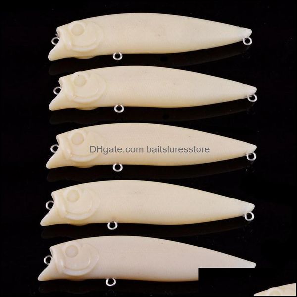

100pcs blank hard unpainted fishing baits crankbait popper wobblers lures 9.6g/9cm drop delivery 2021 sports outdoors bfgyk