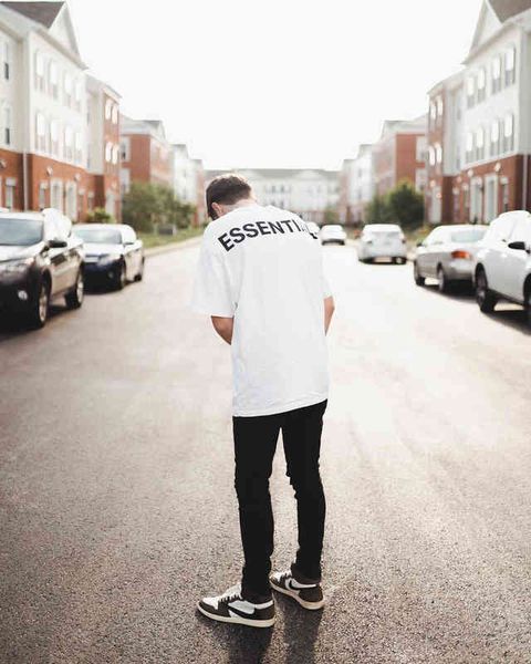 

2022ss designer luxury clothes feel of short sleeved 20s co branded high street god t-shirt main line bottom shirt iqt0, White